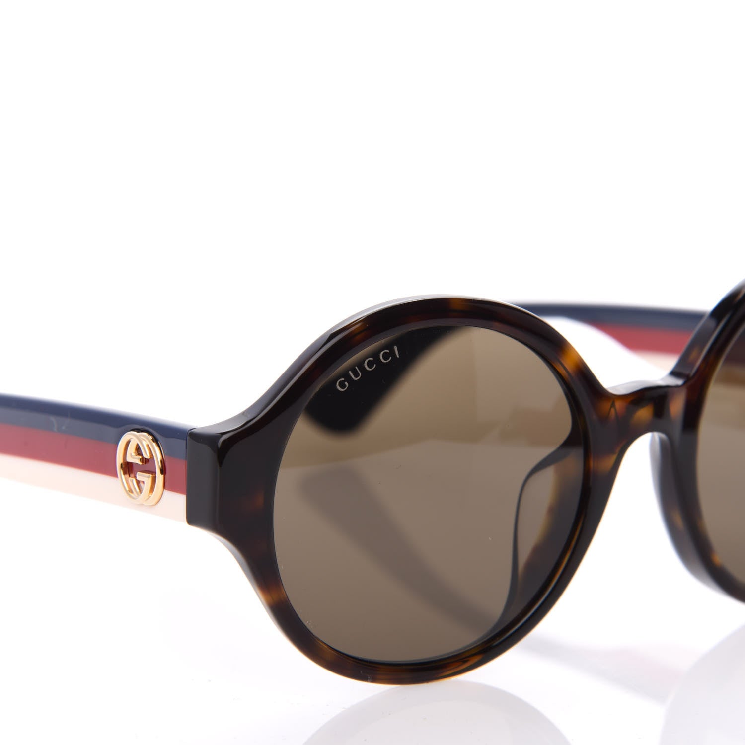 Gucci Round Web Sunglasses GG0280SA Tortoise 7 of 8
