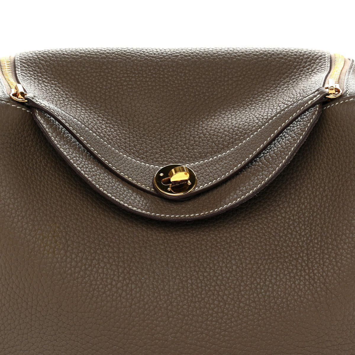 Hermes Taurillon Clemence Lindy 30 Etoupe 8 of 13