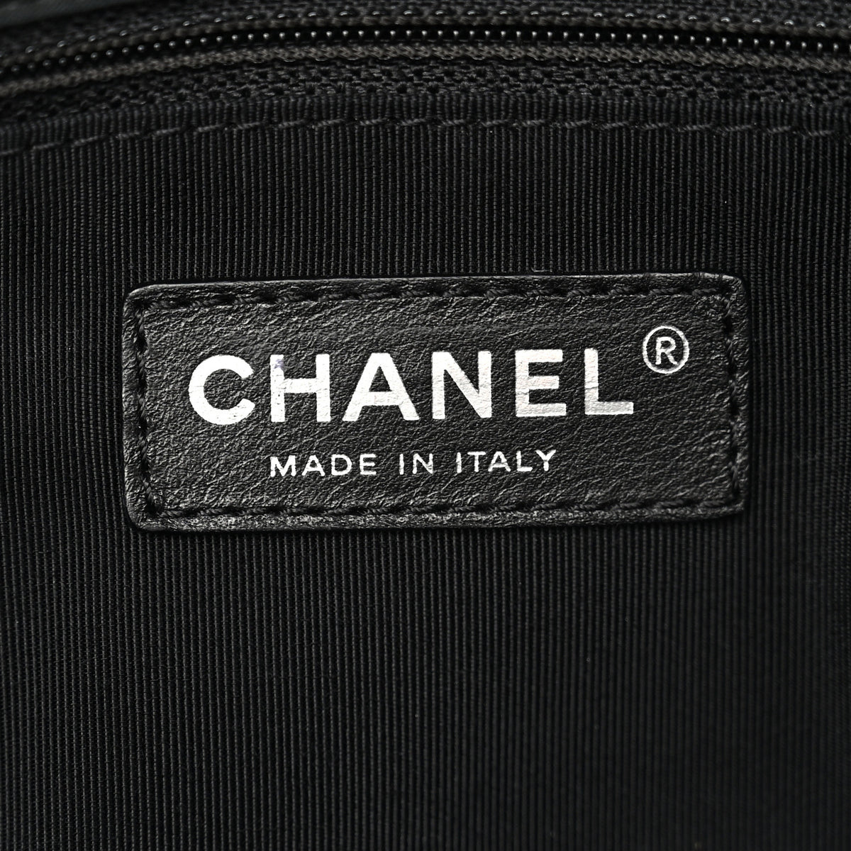Iridescent Calfskin Quilted East West Flap Black