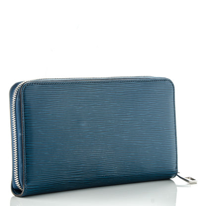 Louis Vuitton Epi Zippy Organizer Wallet Cyan 3 of 8