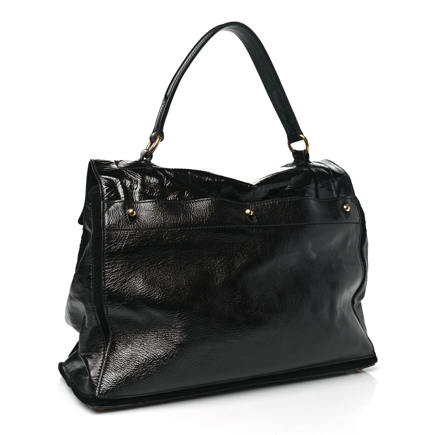 Patent Large Muse Two Tote Black