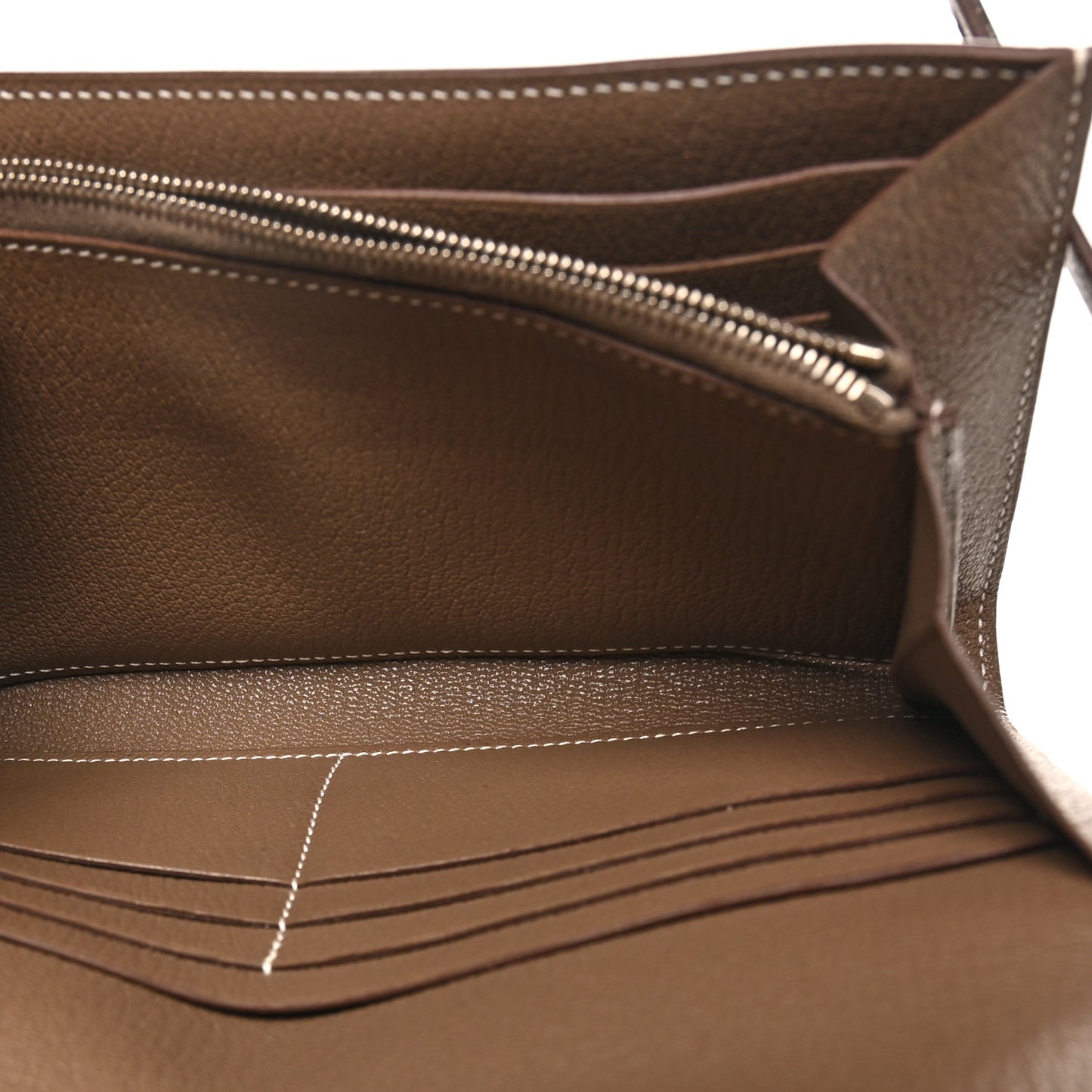 Chevre Mysore Kelly Longue Wallet Etoupe