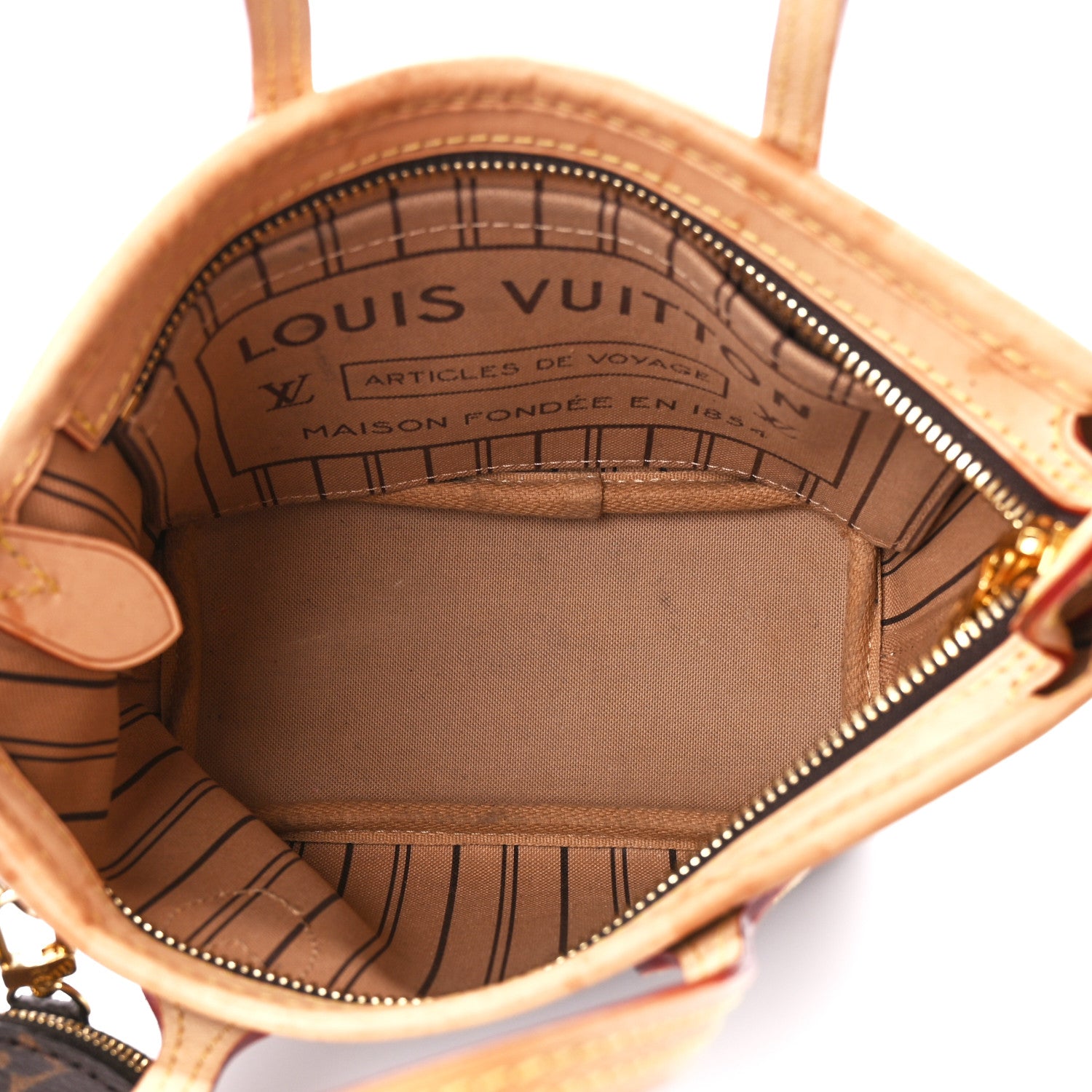 Louis Vuitton Monogram Neverfull BB Beige 6 of 15