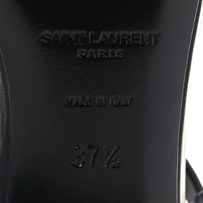 Saint Laurent Calfskin Cassandra 60 Sandals 37.5 Black 8 of 10