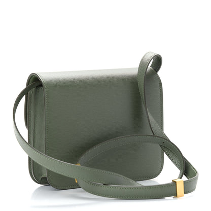 Celine Liege Calfskin Teen Classic Box Flap Bag Light Khaki 3 of 10