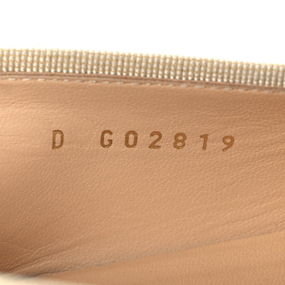 Chanel Lambskin Cap Toe CC Ballerina Flats 40 Beige Black 6 of 13