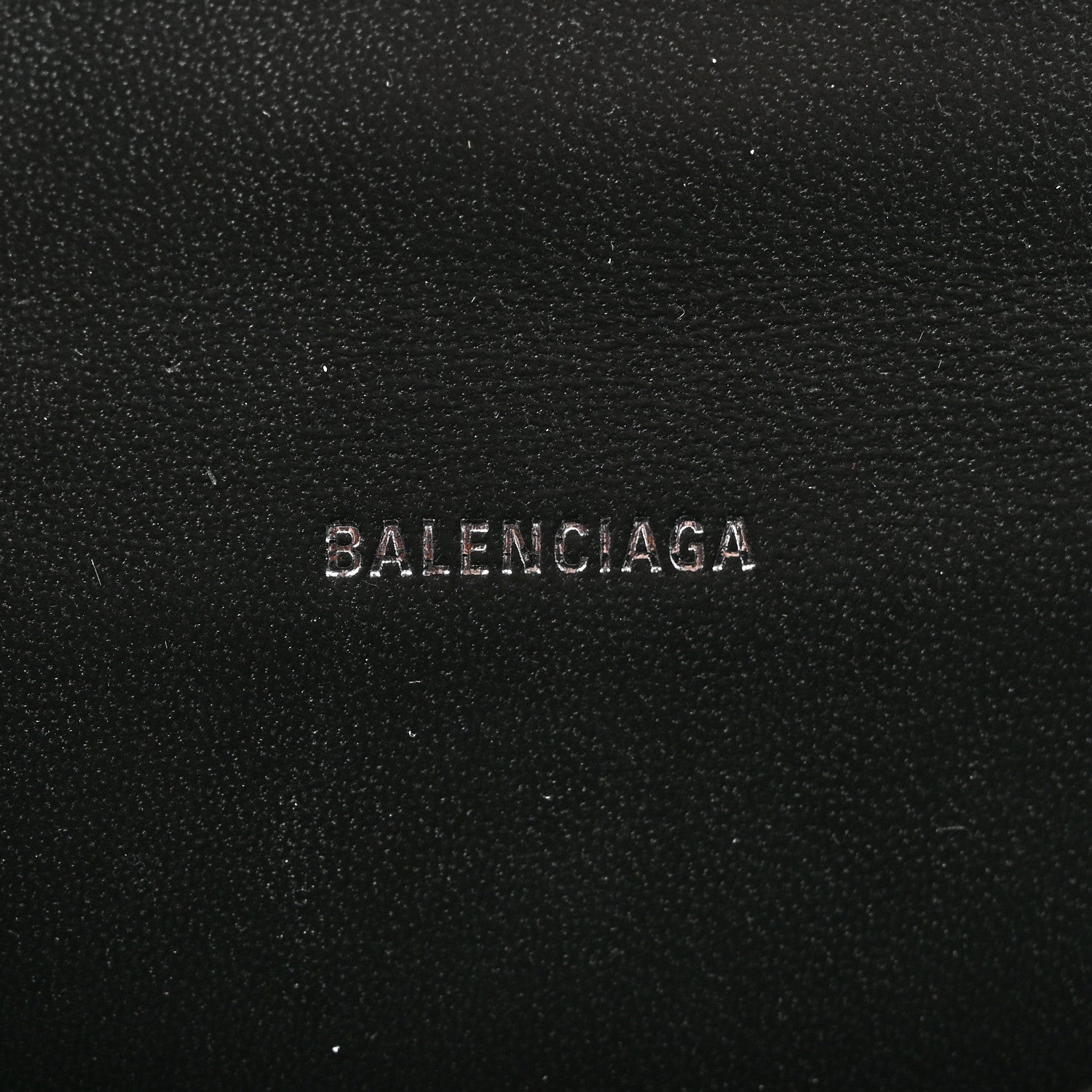 Balenciaga Shiny Calfskin Monochrome Crocodile Embossed Strass Hourglass Top Handle Bag XS Black 6 of 11