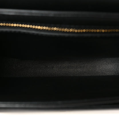 Celine Shiny Calfskin Besace Clea Triomphe Black 5 of 9
