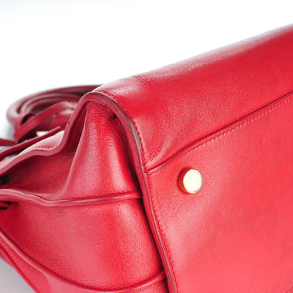 Saint Laurent Calfskin Small Sac De Jour Lipstick Red 10 of 20