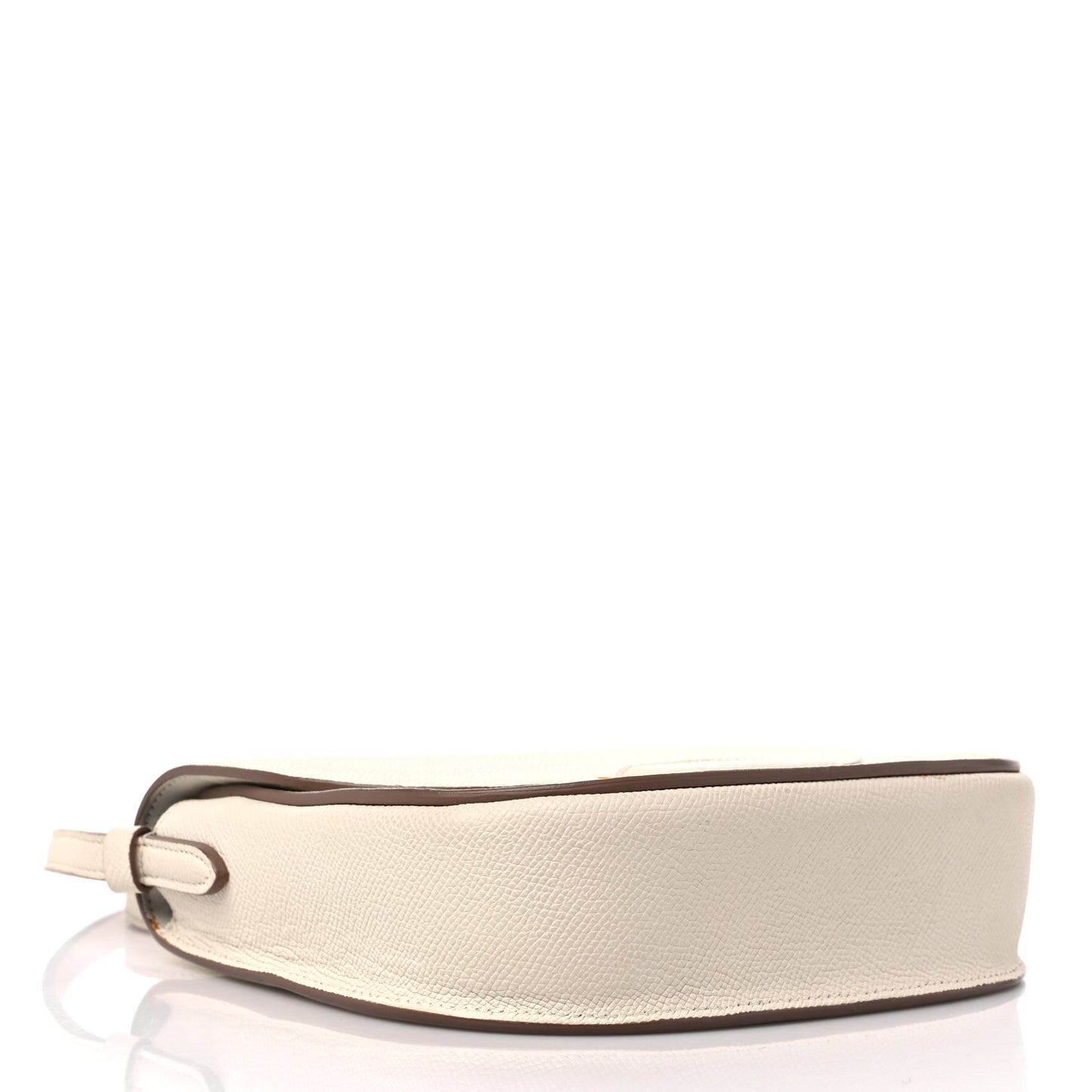 Grained Calfskin Small Trotteur White