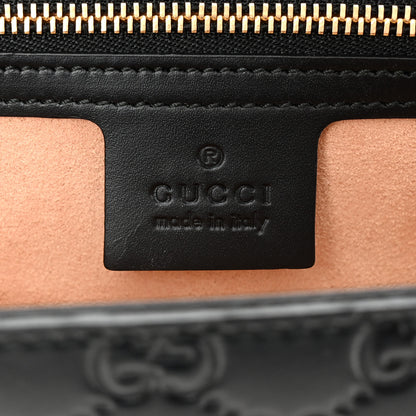 Gucci Guccissima Medium Padlock Shoulder Bag Black 6 of 10