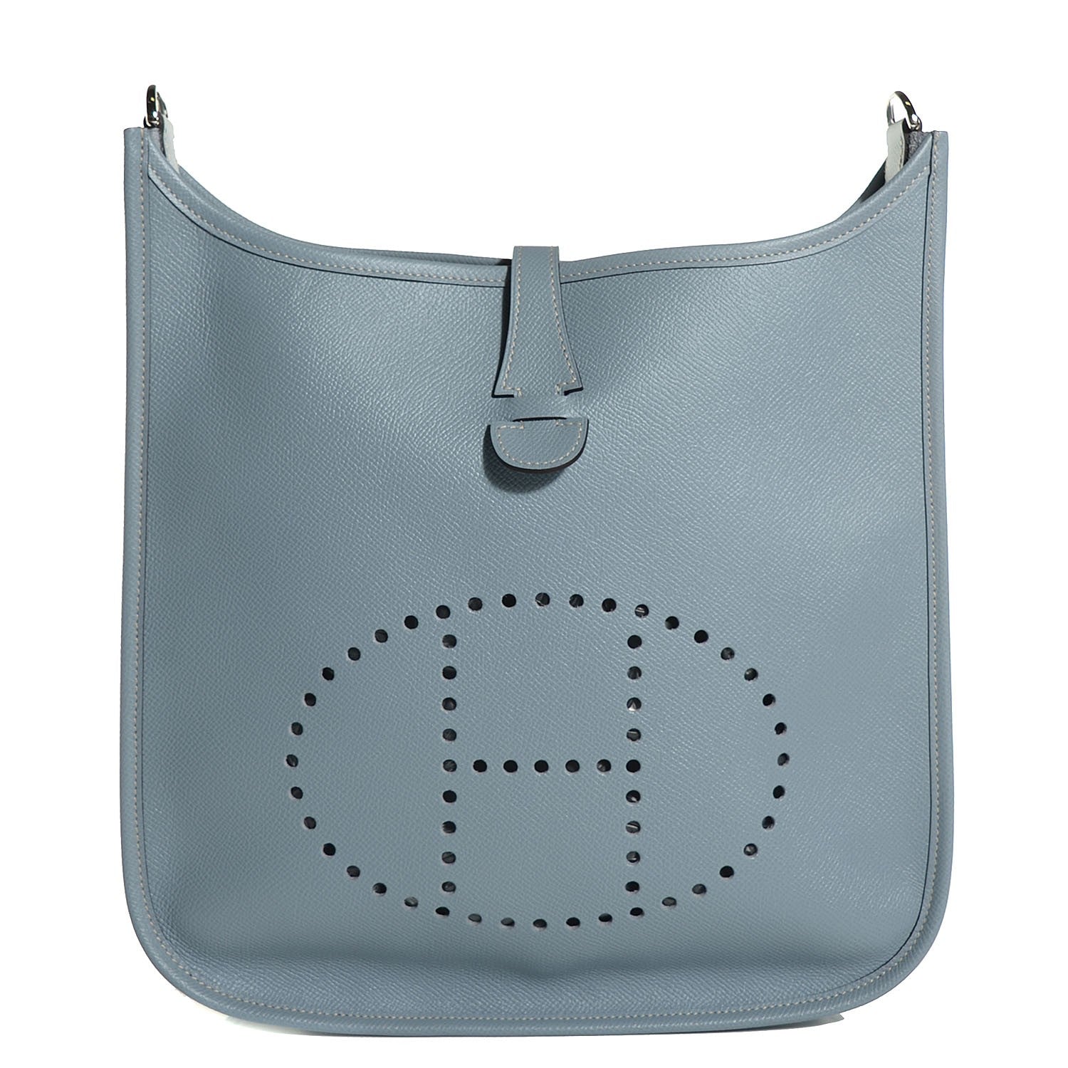 Hermes Epsom Evelyne III PM Bleu Lin 1 of 14