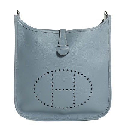 Hermes Epsom Evelyne III PM Bleu Lin 1 of 14