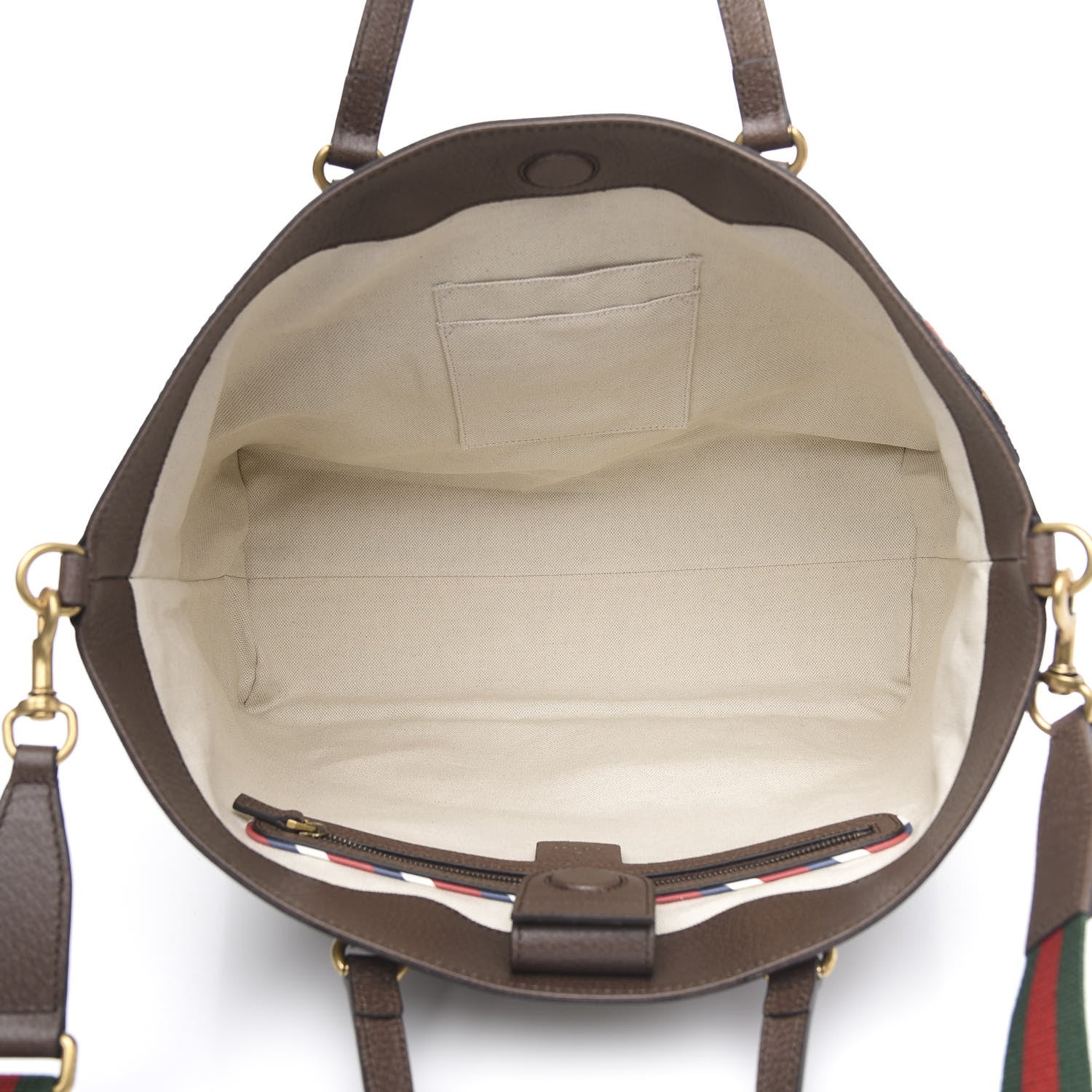 Gucci Soft GG Supreme Monogram Courrier Medium Crossbody Tote Beige New Acero 5 of 10