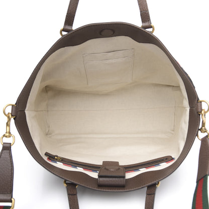 Gucci Soft GG Supreme Monogram Courrier Medium Crossbody Tote Beige New Acero 5 of 10