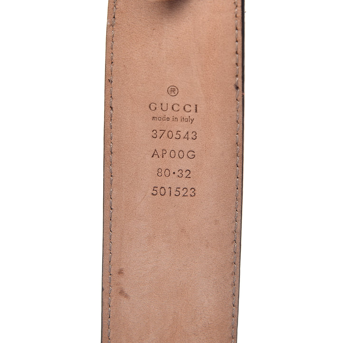 Calfskin Interlocking G 37mm Belt 80 32 Nut Brown