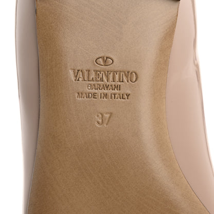 Valentino Garavani Patent Tiptoe Ballerina Flats 37 Rose Cannelle 7 of 9