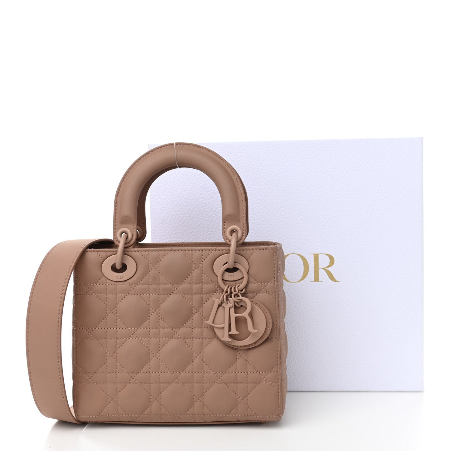 Ultra Matte Calfskin Cannage Small My ABCDior Lady Dior Beige