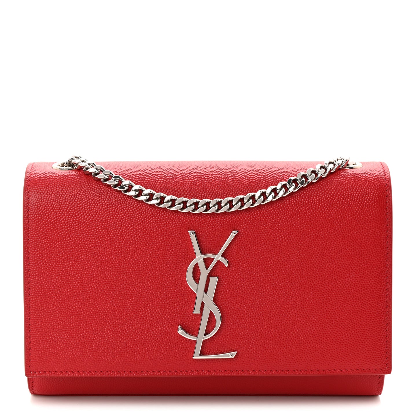 Grain De Poudre Small Monogram Kate Satchel Red