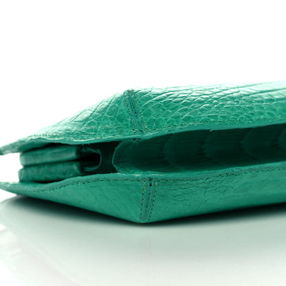 Nancy Gonzalez Crocodile Kisslock Clutch Green 8 of 14