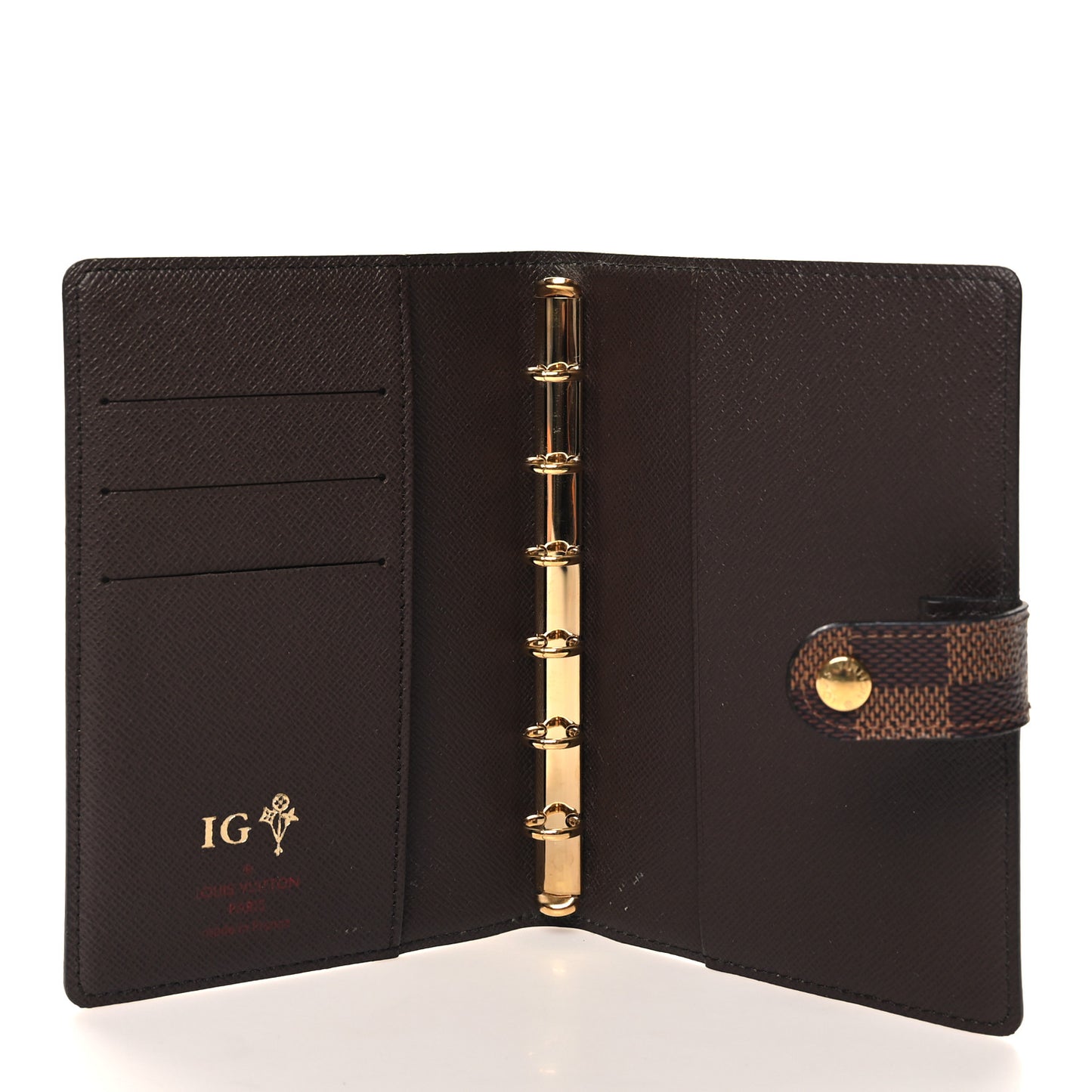 Damier Ebene Small Ring Agenda Cover