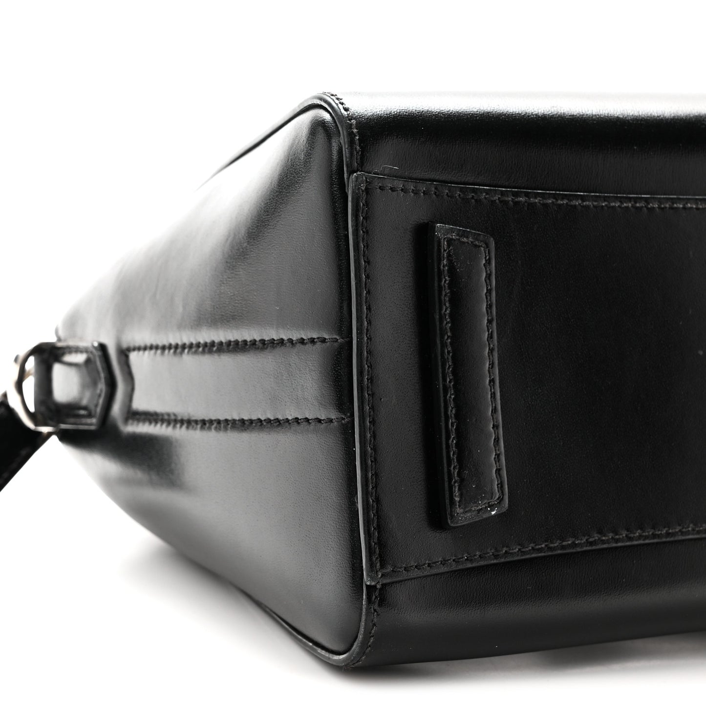 Shiny Lord Calfskin Mini Antigona Black