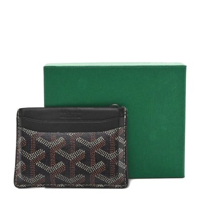 Goyard Goyardine Saint Sulpice Card Holder Black 9 of 9