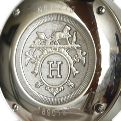 Hermes Stainless Steel Barenia 28mm Nomade Kinetic Quartz Watch Fauve 4 of 9