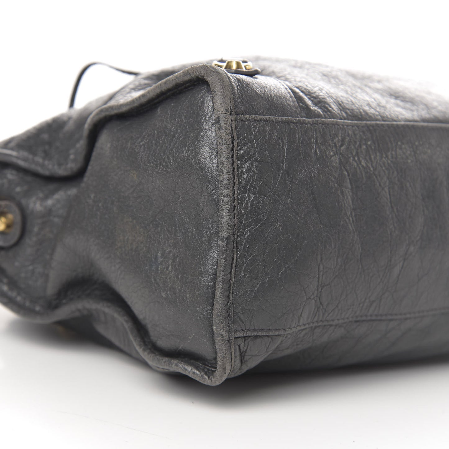 Agneau Classic Gold Hardware City Gris Fossile Anthracite