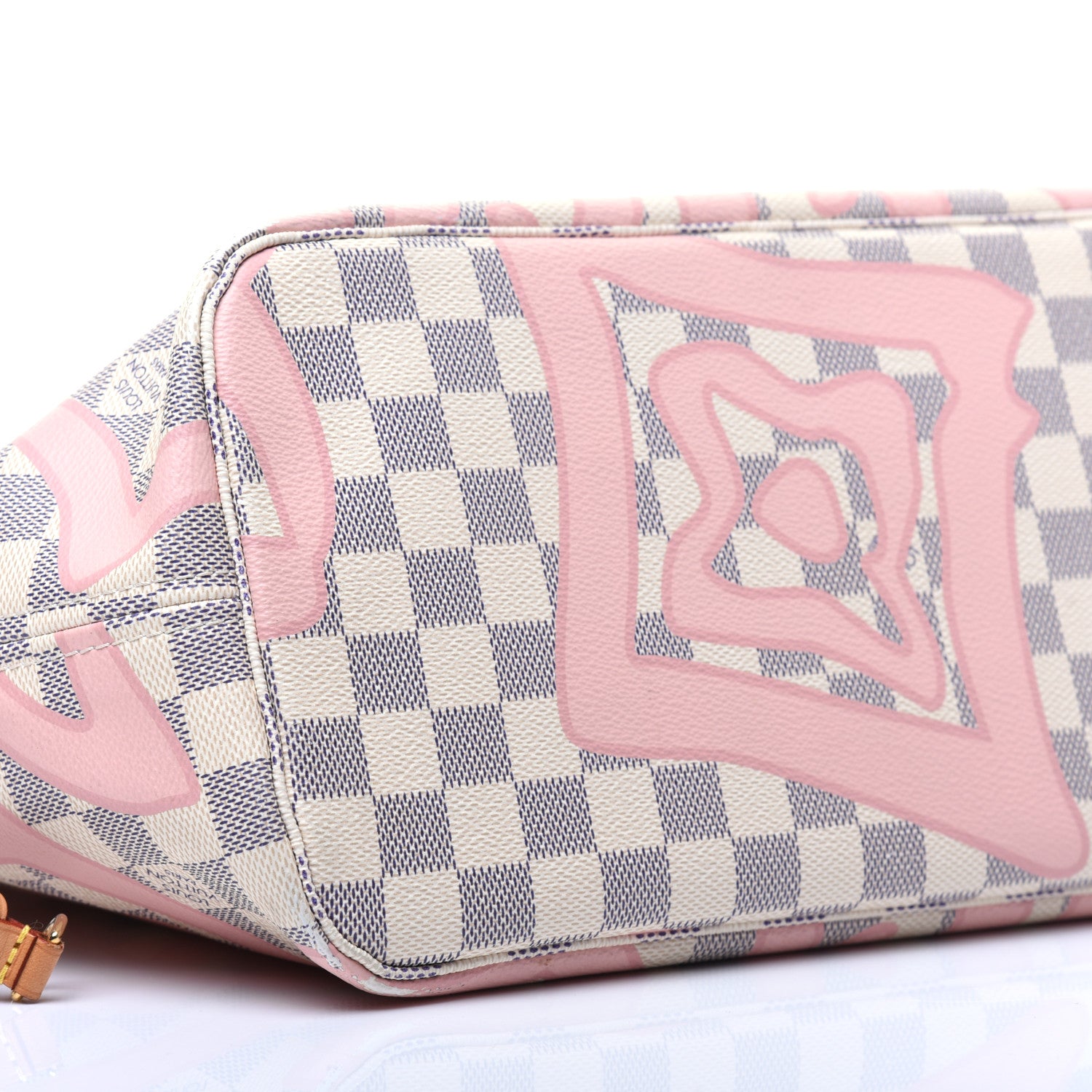 Louis Vuitton Damier Azur Tahitienne Neverfull MM 6 of 27