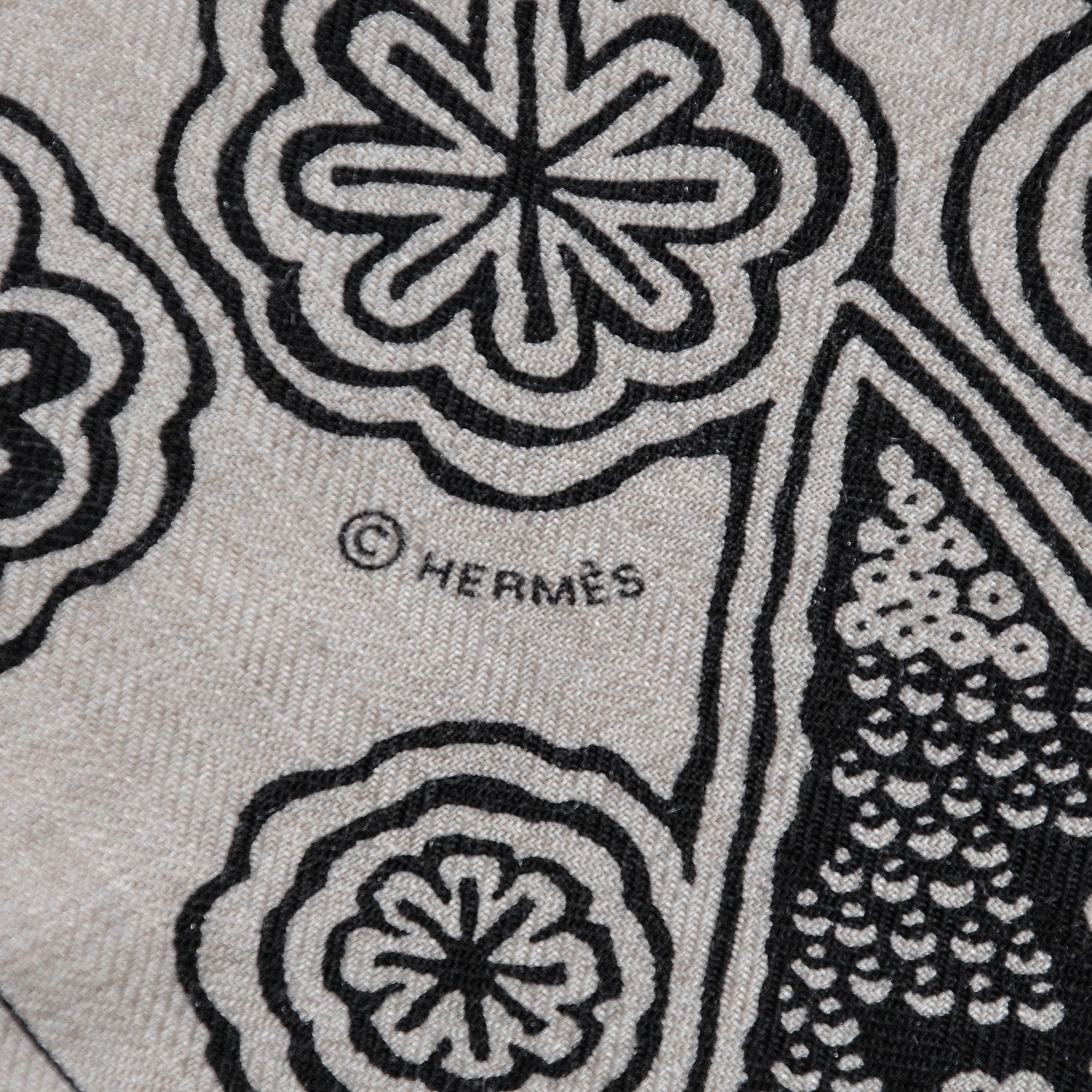 Hermes Cashmere Silk L'Arbre Du Vent Shawl 140 6 of 9