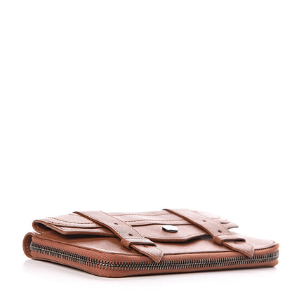Proenza Schouler Lambskin PS1 Large Zip Around Wallet Saddle 4 of 7