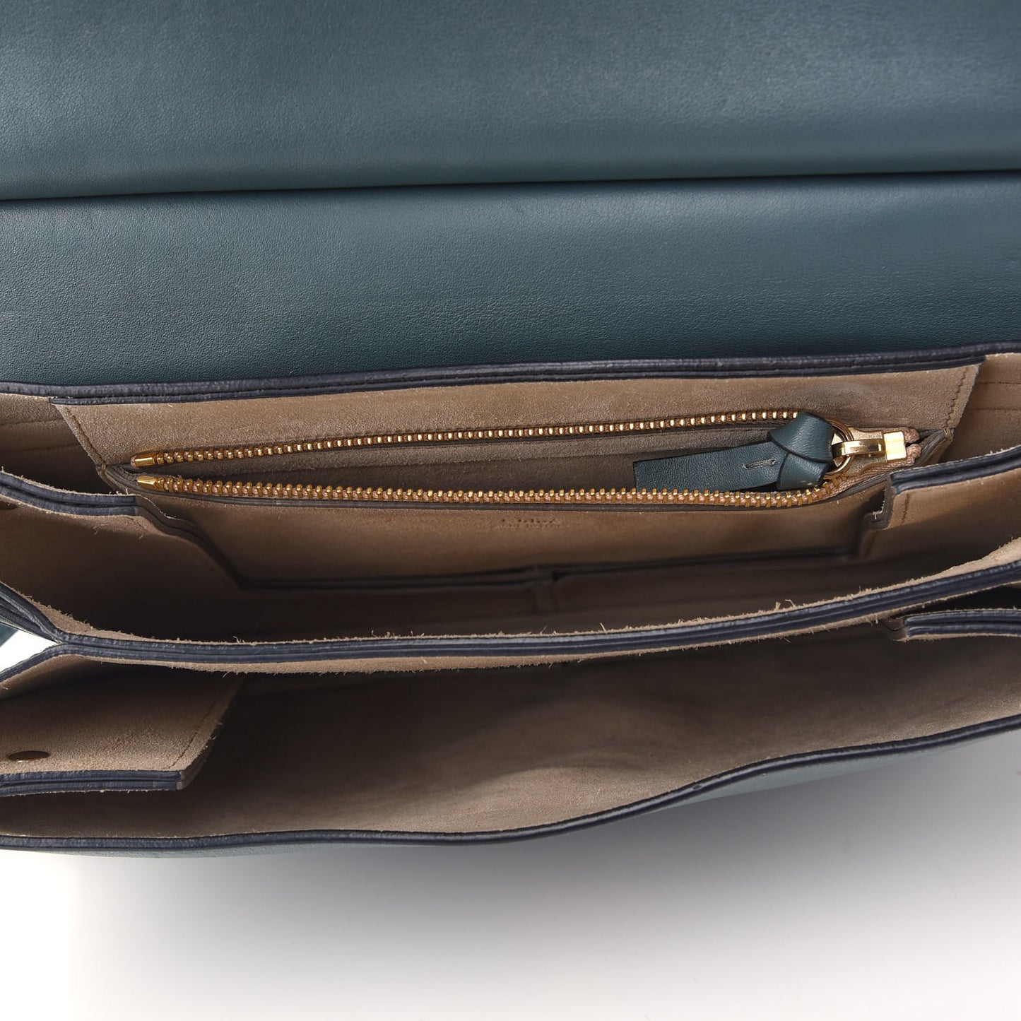 Suede Calfskin Medium Faye Shoulder Bag Cloudy Blue