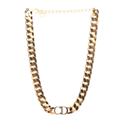 Christian Dior Metal Danseuse Etoile Chain Choker Necklace Gold 3 of 5