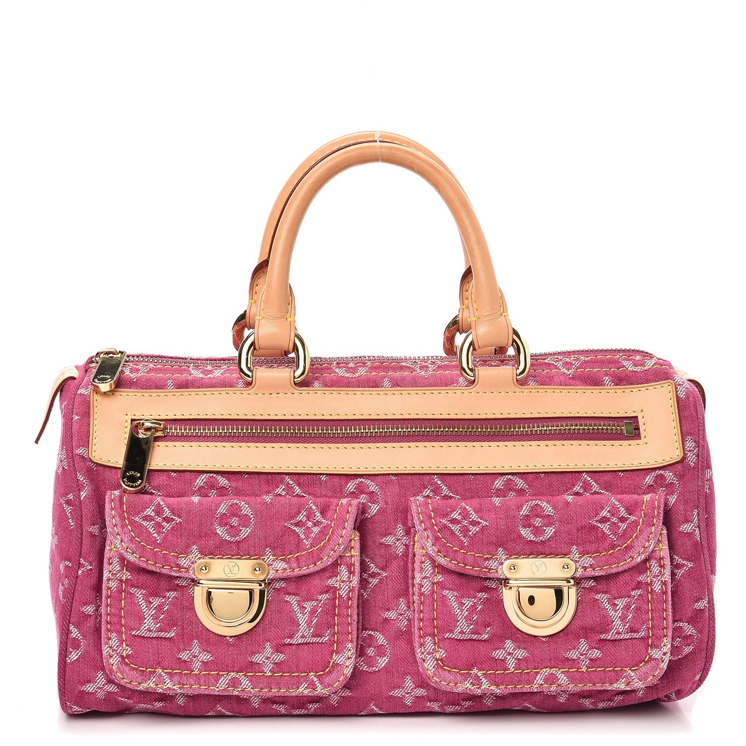 Louis Vuitton Monogram Denim Neo Speedy Fuchsia 1 of 8