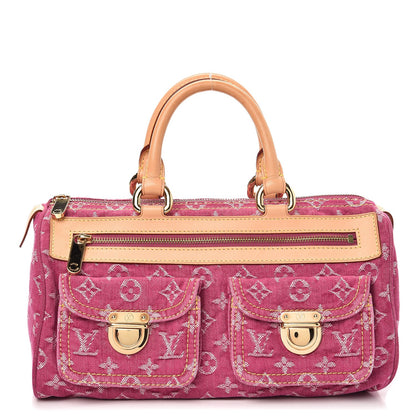 Louis Vuitton Monogram Denim Neo Speedy Fuchsia 1 of 8
