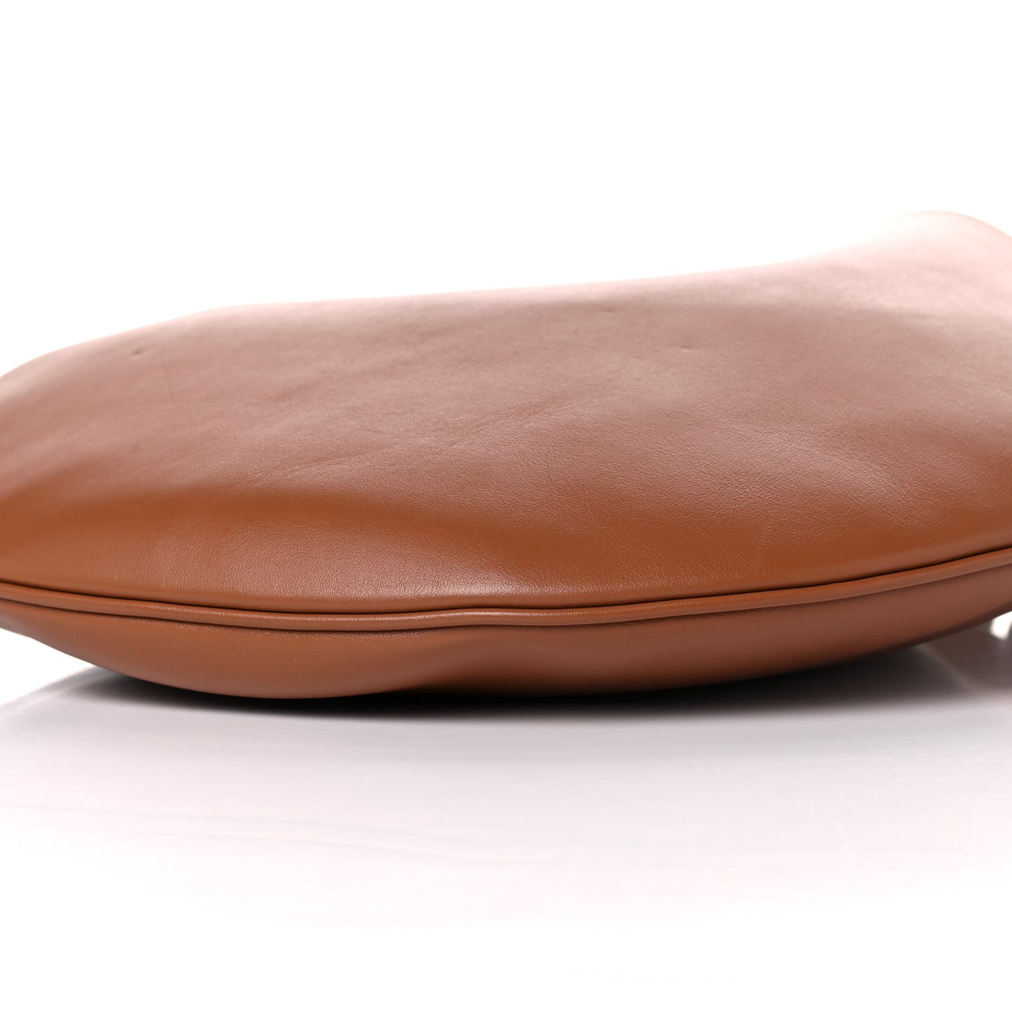 Calfskin Small Infinity Hobo Bag Brown
