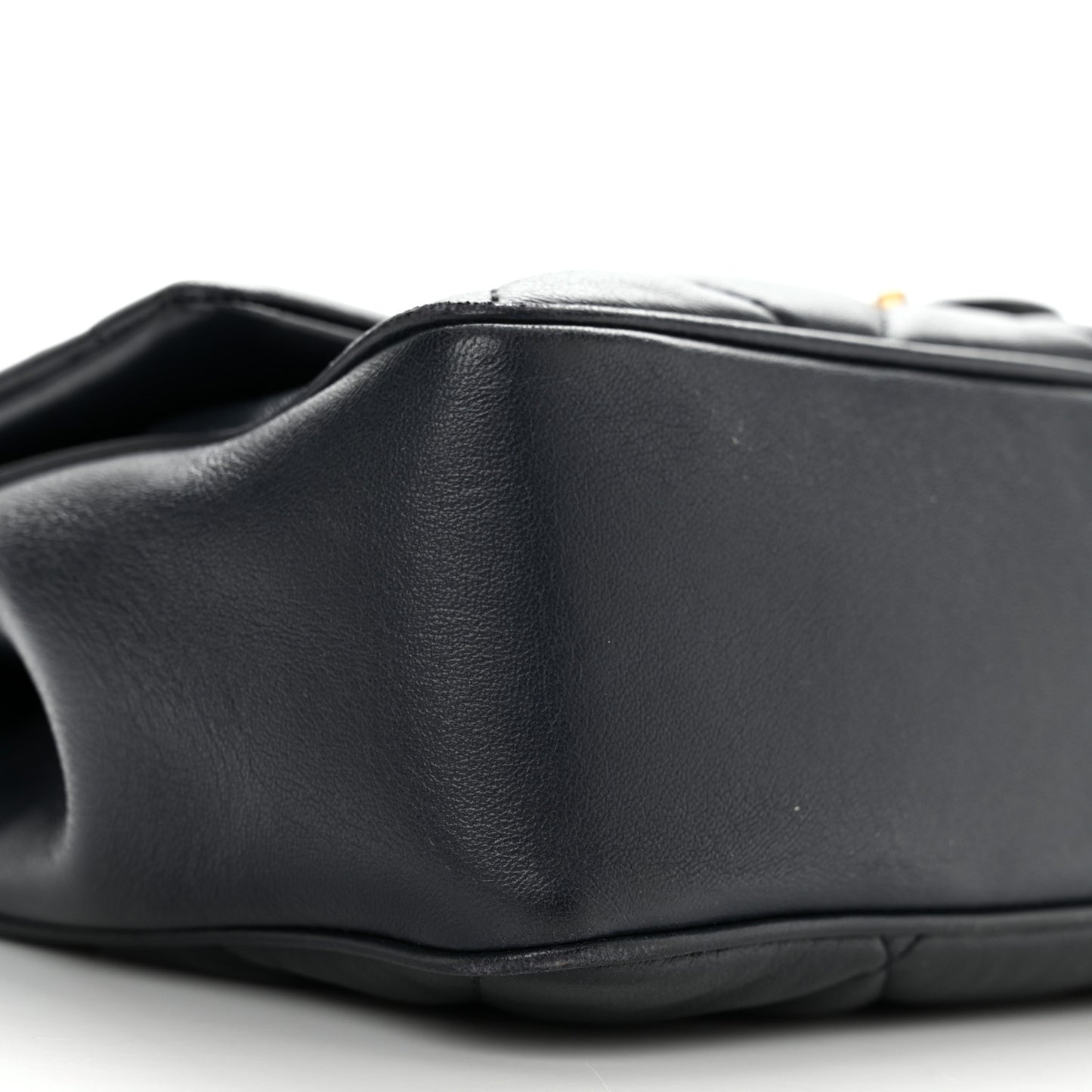 Lambskin Quilted Easy Carry Flap Navy