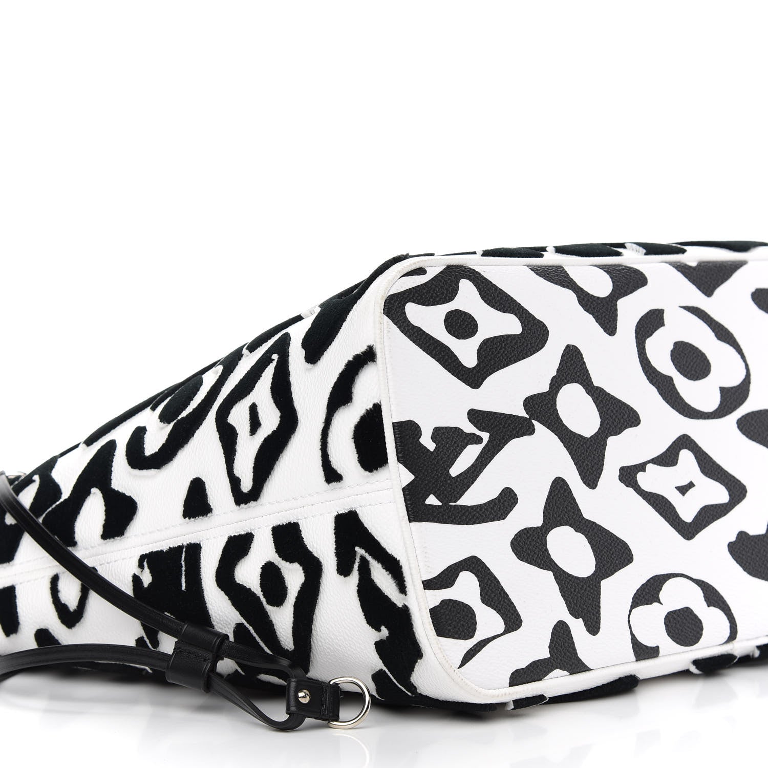 Louis Vuitton X UF Tufted Monogram Neverfull MM Black White 8 of 11