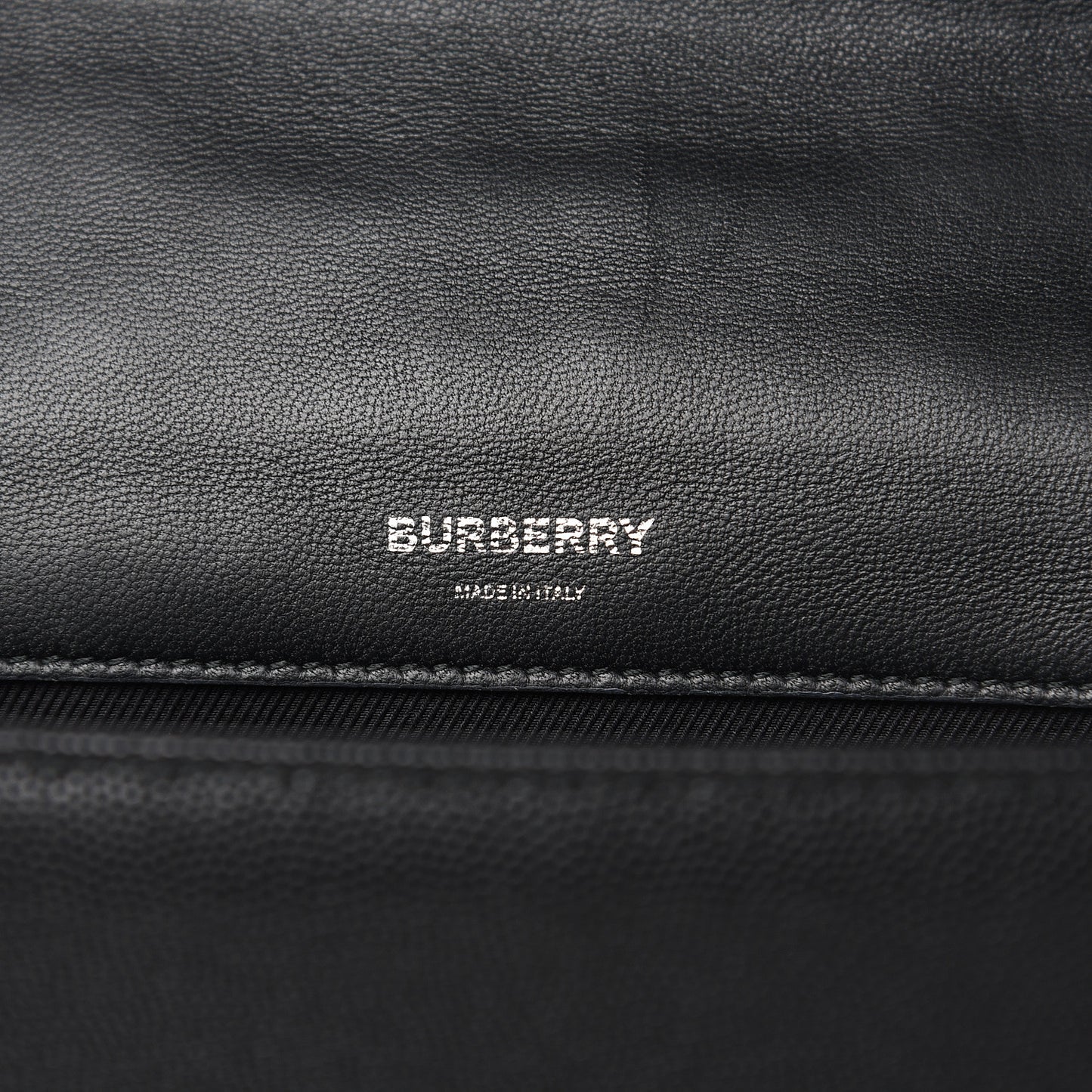 Grainy Calfskin Quilted Lola Bag Black