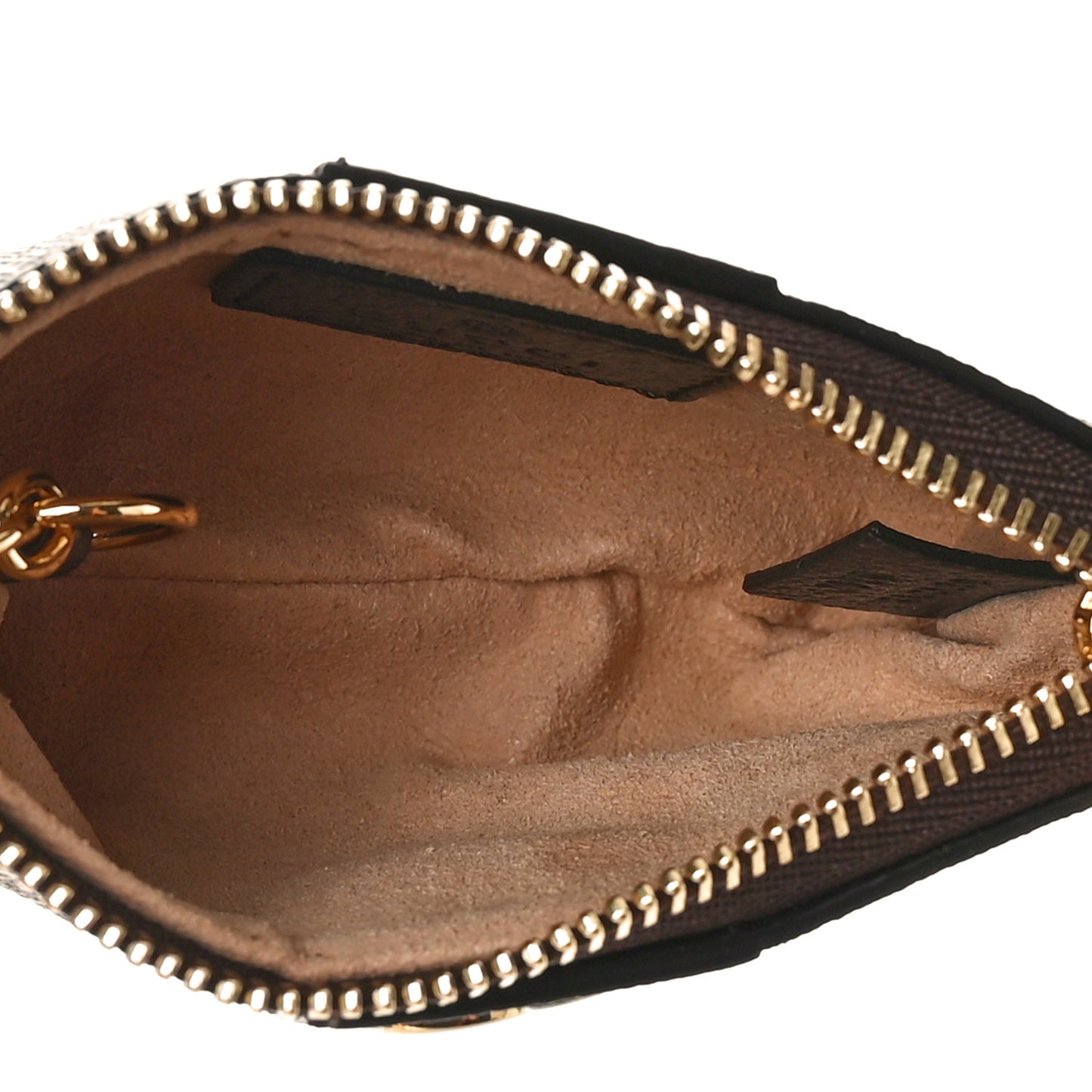 GG Supreme Monogram Web Ophidia Key Case Beige New Acero