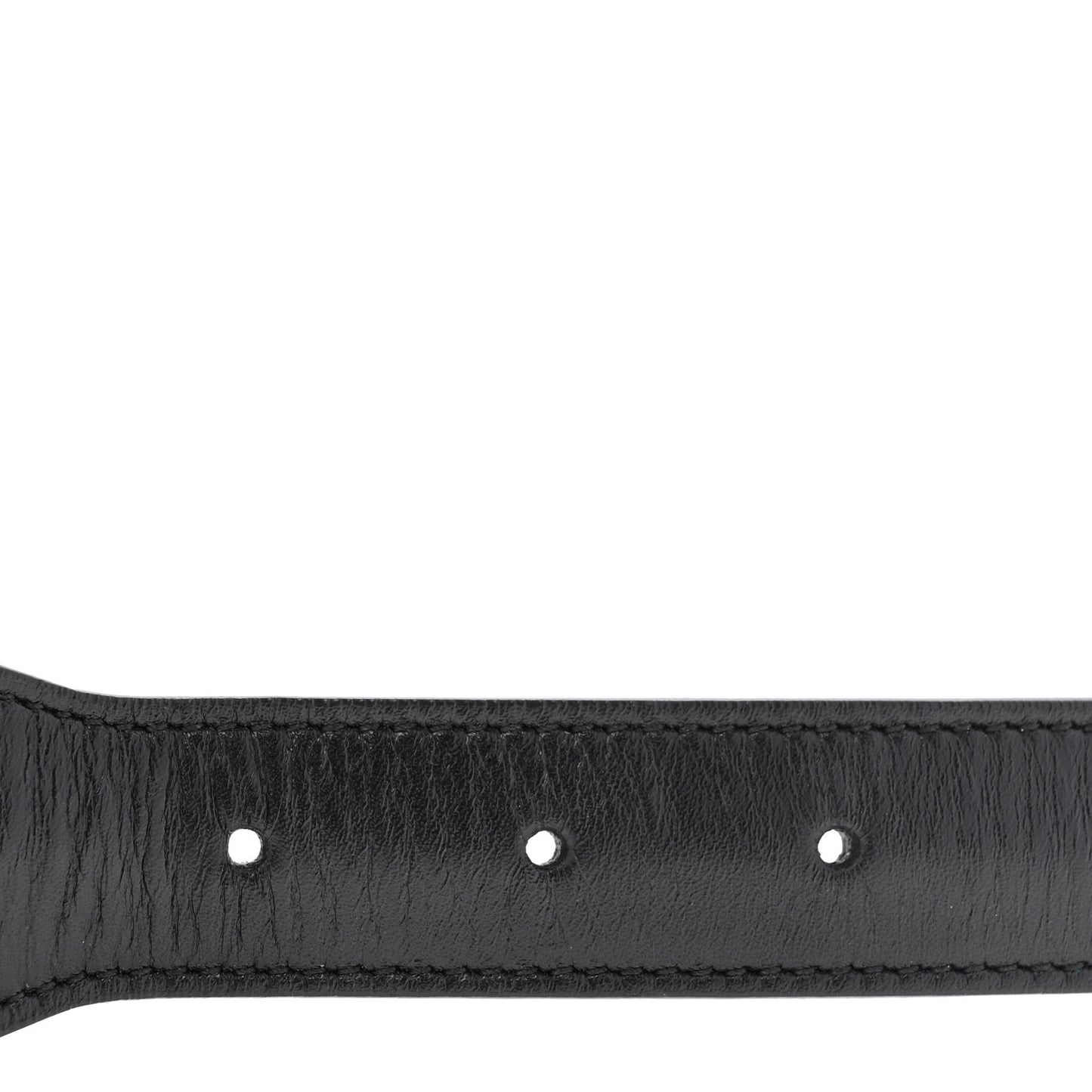Efesto Leather Horsebit 25mm Belt 95 38 Black