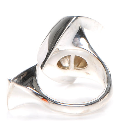 Hermes Sterling Silver Collier De Chien Rock Ring 51 3 of 5