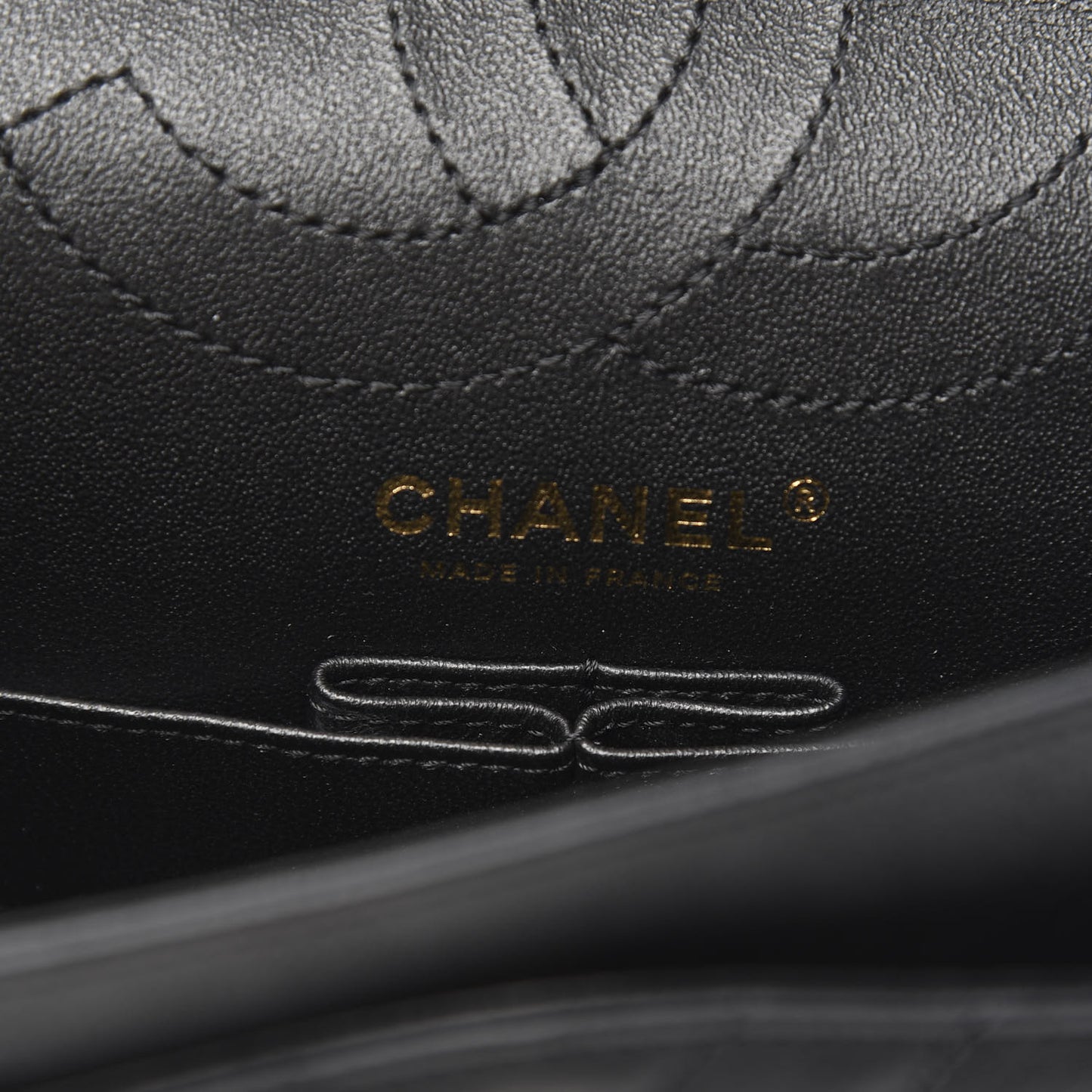 Sheepskin Chevron Quilted 2.55 Reissue 225 Flap Black