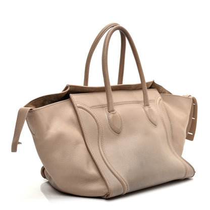 Celine Supple Calfskin Medium Phantom Luggage Beige 3 of 10