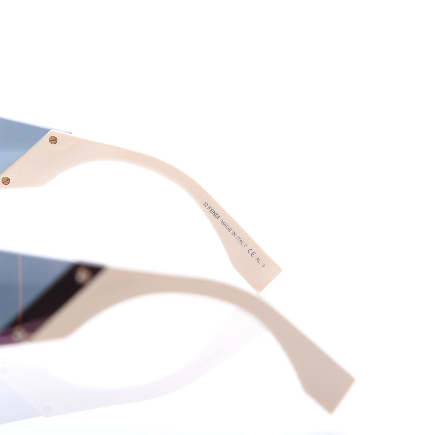 Mirrored Crystal Embellished FFreedom Shield Sunglasses FF 0382/S Pink