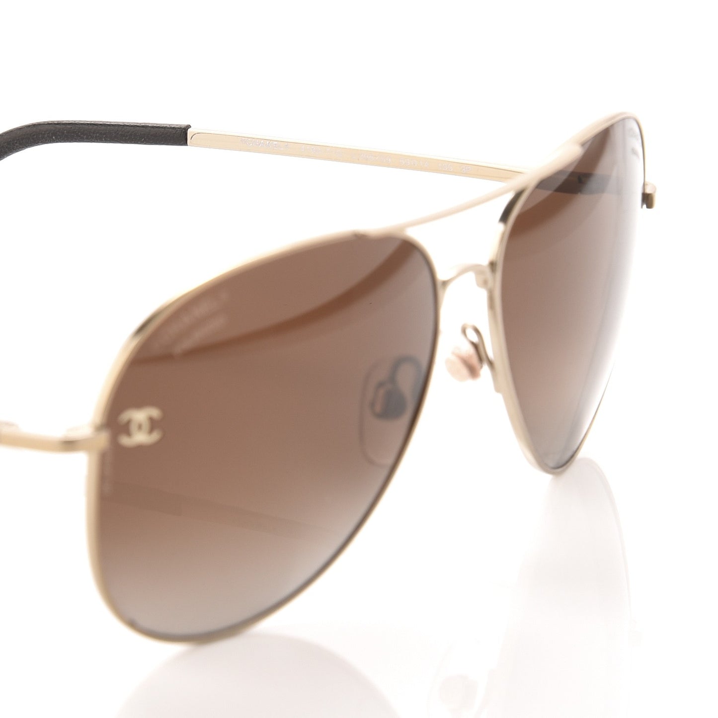 Polarized CC Aviator Sunglasses 4189-T-Q Pale Gold