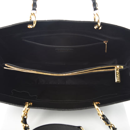 Chanel Caviar Quilted XL Grand Shopping Tote GST Black 7 of 10