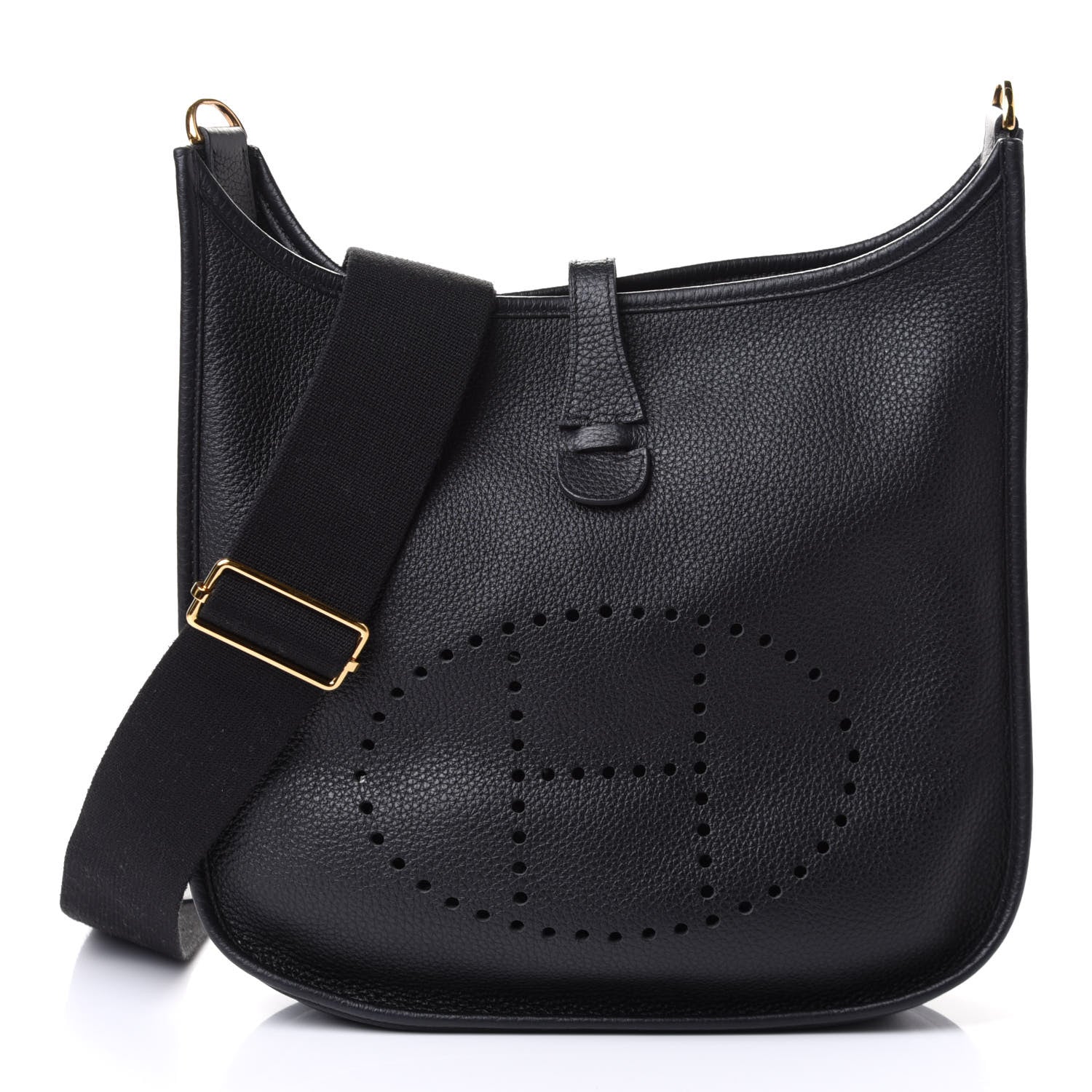 Hermes Taurillon Clemence Evelyne III PM Black 1 of 4