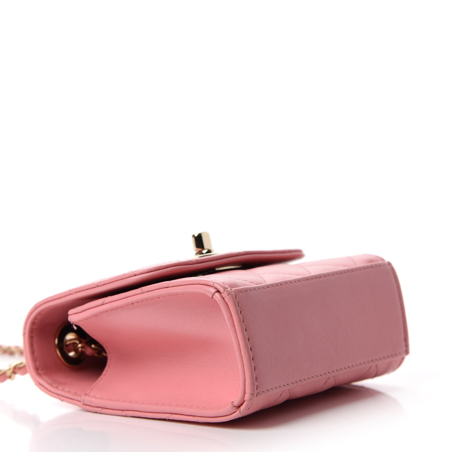 Chanel Lambskin Quilted Mini Trendy CC Clutch With Chain Pink 4 of 10